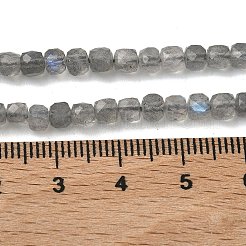 Natural Labradorite Beads Strands&nbsp;G-B168-B07-4x4mm