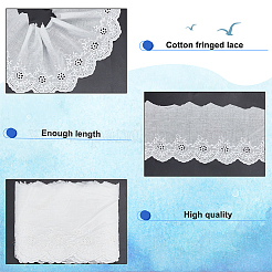 4.7~5 Yards Cotton Embroidery Flower Ribbons&nbsp;OCOR-MA0001-03B