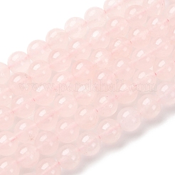 Natural Rose Quartz Beads Strands&nbsp;G-F808-C03-8mm-AA