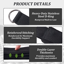 Polyester Double Loop Straps for Yoga Training&nbsp;AJEW-WH20020-562A