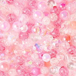 Transparent & Opaque Acrylic Bead&nbsp;OACR-TAC0002-08B