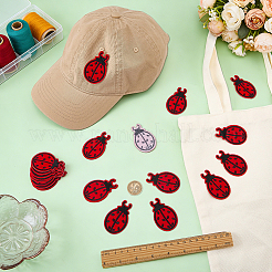 40Pcs Computerized Embroidery Polyester Iron on/Sew on Patches&nbsp;DIY-FG0010-36B