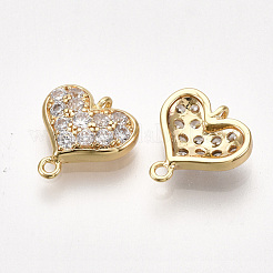 Brass Cubic Zirconia Links&nbsp;KK-S350-379