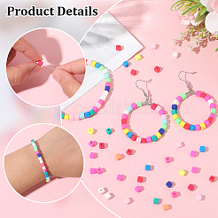 10 Strands Handmade Polymer Clay Beads Strands&nbsp;CLAY-SC0002-49