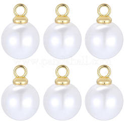100Pcs ABS Plastic Pearl Pendants&nbsp;FIND-BM0001-39A-G