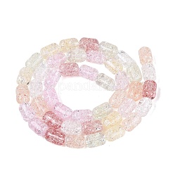 Transparent Crackle Glass Beads Strands&nbsp;GLAA-NH0001-04-A01