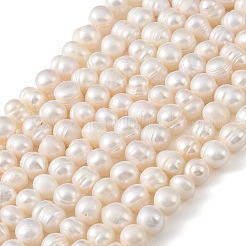 Natural Cultured Freshwater Pearl Beads Strands&nbsp;PEAR-L034-17A