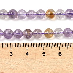 天然石アメトリンビーズ連売り  ラウンド  6mm  穴：1mm  約70個/連  15.3インチ（39cm）&nbsp;G-F461-02-6mm