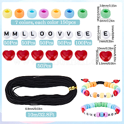 DIY Imitation Plastic & Acrylic Beads Bracelet Jewelry Making Kits&nbsp;DIY-SP0002-80