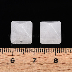 天然石クオーツクリスタルビーズ  水晶ピラミッド  9~10.5x10~10.5x10~10.5mm  穴：1.2~1.4mm&nbsp;G-N345-02A-10