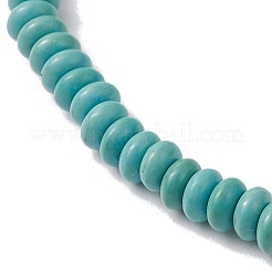 Synthetic Turquoise Beads Stretch Bracelets for Women Men&nbsp;BJEW-JB11293-01