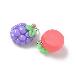 Fruit Opaque Resin Pendants&nbsp;RESI-I339-03P