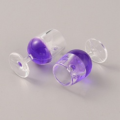 Transparent Resin Pendants&nbsp;RESI-WH0026-48D