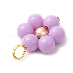 アクリルフラワーペンダント  ミックスカラー  22.5x15.5x6mm  穴：2.5mm&nbsp;PALLOY-JF03846-02