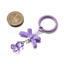Iron Acrylic Bowknot Keychains&nbsp;KEYC-JKC01385