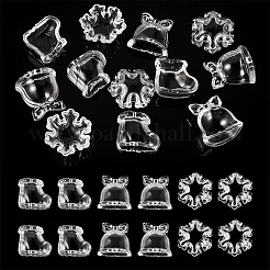 12Pcs 3 Styles Christmas Theme Transparent Acrylic Beads&nbsp;TACR-TA0001-76