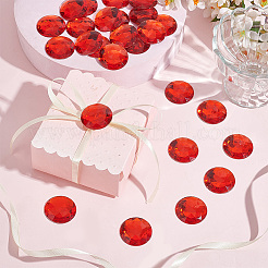 50Pcs Flat Back Acrylic Rhinestone Cabochons&nbsp;OACR-OC0001-15B