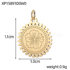 304 Stainless Steel Charms&nbsp;SA-OY002-44G