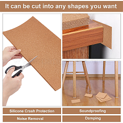 Self-Adhesive Cork Sheets&nbsp;DIY-WH0488-76A