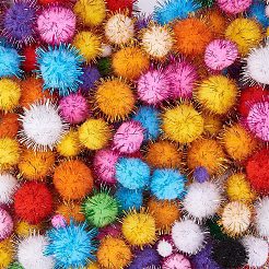 Handmade DIY Doll Craft Pom Pom Yarn Pom Pom Balls&nbsp;AJEW-PH0016-21