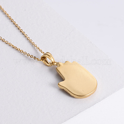 Vintage Gothic Stainless Steel Hamsa Hand Pendant Necklaces&nbsp;EB2797
