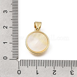 Brass Micro Pave Clear Cubic Zirconia Pendants&nbsp;CU-CBAF50C-12G