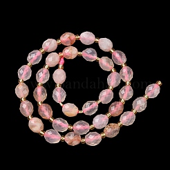 Natural Cherry Blossom Agate Beads Strands&nbsp;G-F809-A12-01