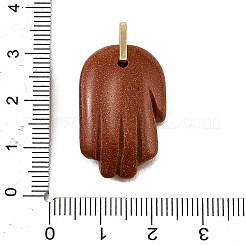 Synthetic Goldstone Carved Pendants&nbsp;GG-CBA5963-01F-NH