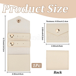 マイクロファイバーリングバッグ1個  リング収納用品  長方形  レモンシフォン  14.5x6cm&nbsp;ABAG-CL0001-64A