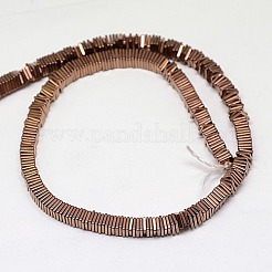 Electroplate Non-magnetic Synthetic Hematite Heishi Beads Strands&nbsp;G-J171A-2x2mm-05