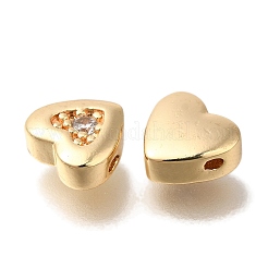 Brass Micro Pave Cubic Zirconia&nbsp;KK-Q001-05G-03