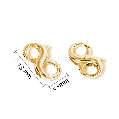 Brass Double Opening Lobster Claw Clasps&nbsp;KK-CJC0006-01LG