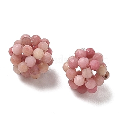 Natural Rhodonite Woven Beads&nbsp;GG-CBA2E9C-F19-02