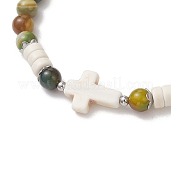 Gemstone Beaded Stretch Bracelets for Women Men&nbsp;BJEW-JB13649