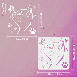PET Hollow Out Drawing Painting Stencils&nbsp;DIY-WH0391-0291