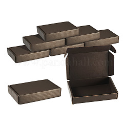 長方形の紙製折りたたみ配送箱  メーラーボックス  ココナッツブラウン  13.2x8.3x2.9cm&nbsp;CON-TAC0014-14