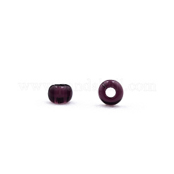 透明チェコガラスシードビーズ15/0個  ラウンド  ブラック  1.5x1mm  穴：0.5mm  約500 G /袋&nbsp;SEED-N004-004-13