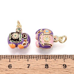 Brass Enamel Pendants&nbsp;KK-T072-23A-G
