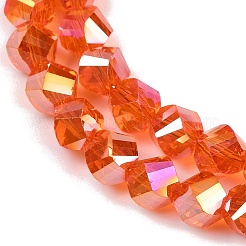 Electroplate Transparent Glass Beads Strands&nbsp;EGLA-B011-02A-AB05