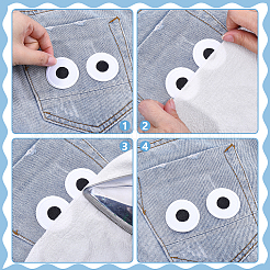20Pcs Polyester Thread Computerized Embroidery Iron On/Sew On Patches&nbsp;PATC-PH0001-84
