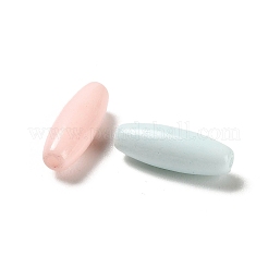プリントガラスビーズ  長方形の長い楕円形  混合スタイル  ミックスカラー  12.5x4.5mm  穴：0.9~1mm  約2857個/1000g&nbsp;GLAA-C037-01D