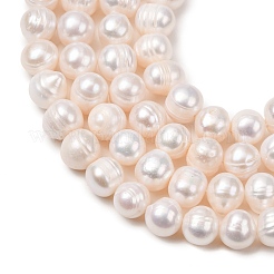 Natural Cultured Freshwater Pearl Beads Strands&nbsp;PA-CBABE82-13B
