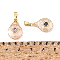 Natural Keshi Pearl Pendants&nbsp;PALLOY-JF06011