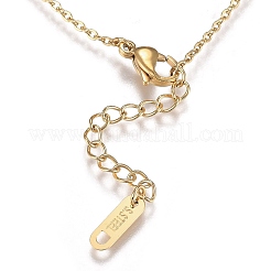 304ステンレススチールインフィニティリンクブレスレット  カニカン付き  ゴールドカラー  7-1/8インチ（18cm）&nbsp;STAS-A049-10G