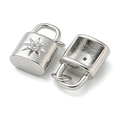 Rack Plating Brass Micro Pave Cubic Zirconia Pendants&nbsp;KK-K392-27P