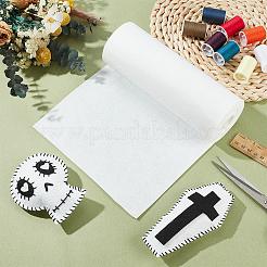 フェルトロール生地  DIY工芸品  ホワイト  200x1mm  3 m /ロール&nbsp;DIY-WH0308-794B-01