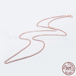 925 Sterling Silver Chain Necklaces&nbsp;STER-F039-50cm-16RG