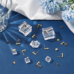 304 Stainless Steel Stud Earring Findings&nbsp;STAS-LP0001-17