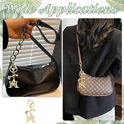 Alloy Rhinestone & Iron Keychain&nbsp;KEYC-YW00279-06