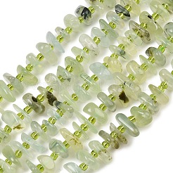 天然石ペリドットビーズ連売り  ナゲット  7.5~13x6~13x2~5mm  穴：0.9mm  約68~86個/連  15.35~15.75''（39~40センチメートル）&nbsp;GG-CBA3A44-B06-01